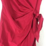 Diane Von Furstenberg  New Della Mini Dress Size 10 Wrapped Drape Tie Pink Barbie Photo 9