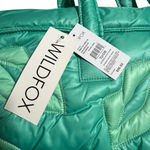 Wildfox Women's Green Lips Kisses Tote Bag One Size NWT Photo 1