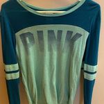 PINK - Victoria's Secret PINK victoria secret Blue Green Shirt Photo 2