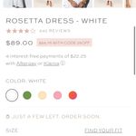 Petal and Pup  NWOT $99 White strapless rosetta midi dress XL 16 Photo 5