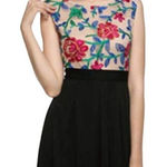 Acevog size L embroidered top blue knit skirt. Size L Photo 0