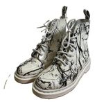 Dr. Martens Women US 6 EU 37 Black White Splatter Pascal Boots Patents Leather Photo 0