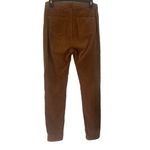 Women's Size 28 Corduroy Zip Up Hippie Boho Tan Skinny Pants Brown Photo 3