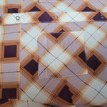 prAna  FLINT MAXI TUNIC SHIRT DRESS ORANGE BURGUNDY PLAID BUTTON FRONT M Photo 6