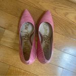 Sam Edelman Hazel Pointed Toe Pump Pink Patent Croco Leather Stiletto Heels 9.5 Photo 4