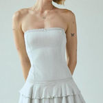 Urban Outfitters Out From Under Mira Perfect Pointelle Drop Waist Strapless Romper Photo 0