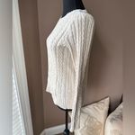 Jeanne pierre  Vintage Ivory Oatmeal Cable Knit Sweater Size Small Photo 1