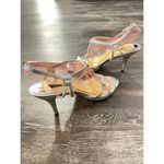 Elegant Silver Strappy Sandals Glitter Heels Evening Party Wedding Shoes S Photo 4