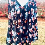 A pea in the pod  Sheer Floral Button Down Maternity Blouse Size L Photo 1