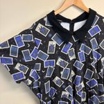 Hot Topic Black & Blue Tarot Cards Collared Skater Dress Size 4X Photo 2
