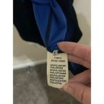 FRNCH  Paris Wrap Dress Size Small Velvet Long Sleeve Black Blue Preppy Winter Photo 6