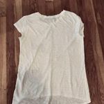 Athleta  White T-shirt in Burnout Fabric Size XS Photo 1