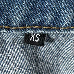 Unknown Brand Women's Distressed Denim Vest Four Button Front Size‎ XS Blue Photo 2