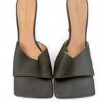 Bottega Veneta Olive Green Leather Stretch Mule Heels Size 39 EU US 9 w Dust Bag Photo 1
