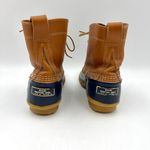 L.L.Bean Vintage Duck Toe Boots Blue Maine Hunting Shoe Leather Photo 7