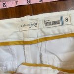 Maison Jules Women's Renee Vintage Straight White Pants Size 8 Photo 3