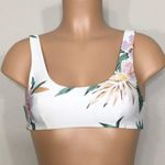 Volcom New. white and floral bikini top. Photo 0