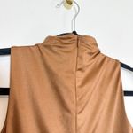 SKIMS | All-in-One Shine Mock Neck Mid-Thigh Onesie Romper Shapewear in Cocoa Photo 4