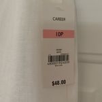 kim rogers  Linen Drawstring Wide Leg Pants Size 10P White Photo 3