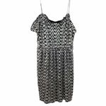 ZARA  Metallic silver black Cocktail mini Dress Photo 3