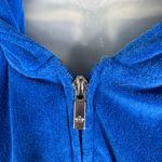 Juicy Couture Royal Blue Zip Up Tracksuit Track Jacket & Short Outfit Set Y2K Photo 3