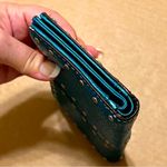 Michael Kors  leather wallet, teal blue, studded 7”x4” Photo 13
