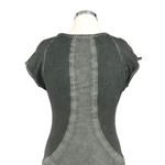 XCVI Gray Ruched V-Neck Short Sleeve Dress Size Small Photo 6