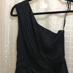 Black Halo  Black one shoulder Romper Photo 3