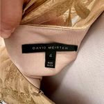 David Meister  Embroidered Illusion Cocktail Dress Photo 9