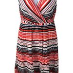 Tommy Hilfiger Striped Sleeveless Midi Dress Size 10 Nautical Summer Style Photo 3