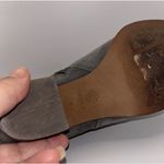 Isola  Odell Gray Suede Gray Suede‎ Ankle Boots Block Heel Gold Buckle Womens 6 Photo 8