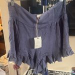 easel  purple grayish ruffled shorts Photo 4