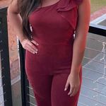 Sugar Lips Burgundy Jumpsuit Photo 2