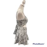 HYFVE Black White Plaid Short Romper Exposed Midrif Size Small NWT Photo 4