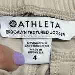 Athleta Brooklyn Textured Jogger Size 4 Beige Leopard Print Travel Abalone Grey Photo 4