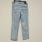 American Eagle Stretch Super high waisted ripped ankle straight jeans skylight 6 Photo 3