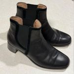 Madewell Women's Brynn Black Leather Square Toe Ankle Boots Size 9 Photo 12