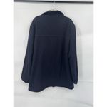 J.Crew  Wool Blend Peacoat Women Large Navy Blue Button Up Winter Nautical Photo 1