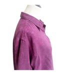 Chico's  Vintage Blouse Women's Size Medium Purple Oriental Pattern Button Front Photo 4