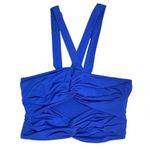 Forever 21  Women’s Cut Out Crop Top in Royal Blue Size M Photo 2