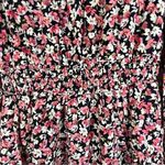 ZARA Basic Fully Lined All Over Floral Shirred A-Line Dress Size Medium Photo 6