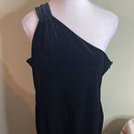 Banana Republic  one shoulder Maxi velvet black jumpsuit- size XL Photo 3