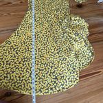LuLaRoe Size Large Dress Yellow Floral Short Sleeve Stretchy Flowy Midi Staple Photo 8