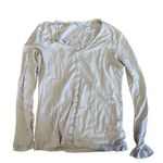 James Perse  Button Down Top Long Sleeve V Neck Casual Shirt‎ Size 3 Photo 0