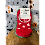 Holiday Fuzzy Socks 2 Pair Set Cat Candy Cane Red Green Christmas Ballerina Photo 1