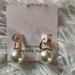 Kate Spade NEW  Women’s White pearl drop stud earrings Photo 1