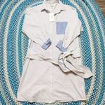 frame denim Frame Stripe Wrap Dress Long Sleeve T Shirt Dress Front Buttons sz Small NWT Photo 3