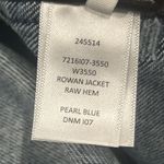 Paige  Denim Rowan Jacket Womens XS Raw Hem Blue Jean Pockets Photo 3