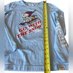 LL Bean Peanuts Womens Long Sleeve T Shirt Go With The Snow Size XS Photo 8