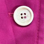 Coach  Rain Coat Magenta‎ Floral Lined Button Front Jacket Coat XS READ Photo 8